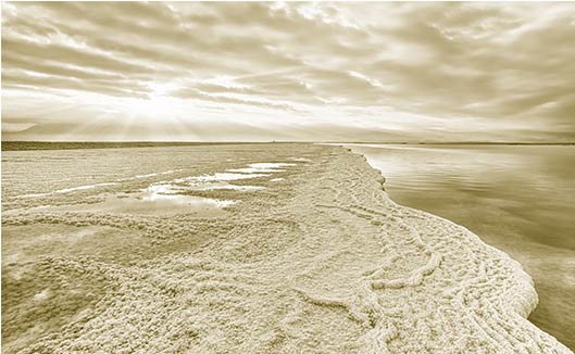 Bild von Meerwasser am Strand: Die Quelle für die Entwicklung von Salz zu Regeneriersalz für Enthärter und unserem biologischen Oxidant BIOTION